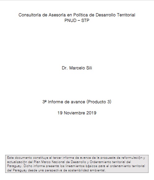 Lineamientos básicos para el Ordenamiento Territorial del Paraguay
