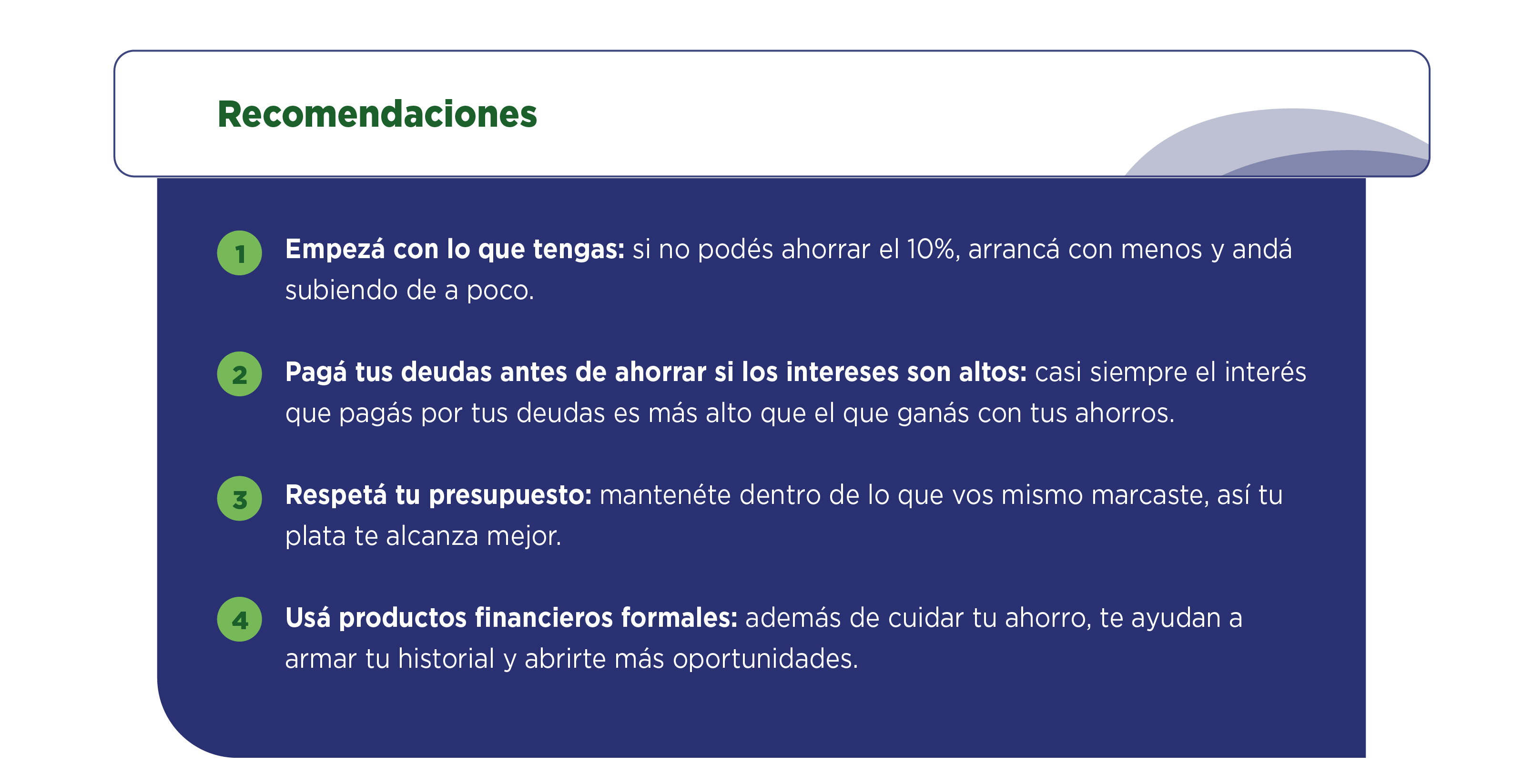 Imagen de Recomendaciones