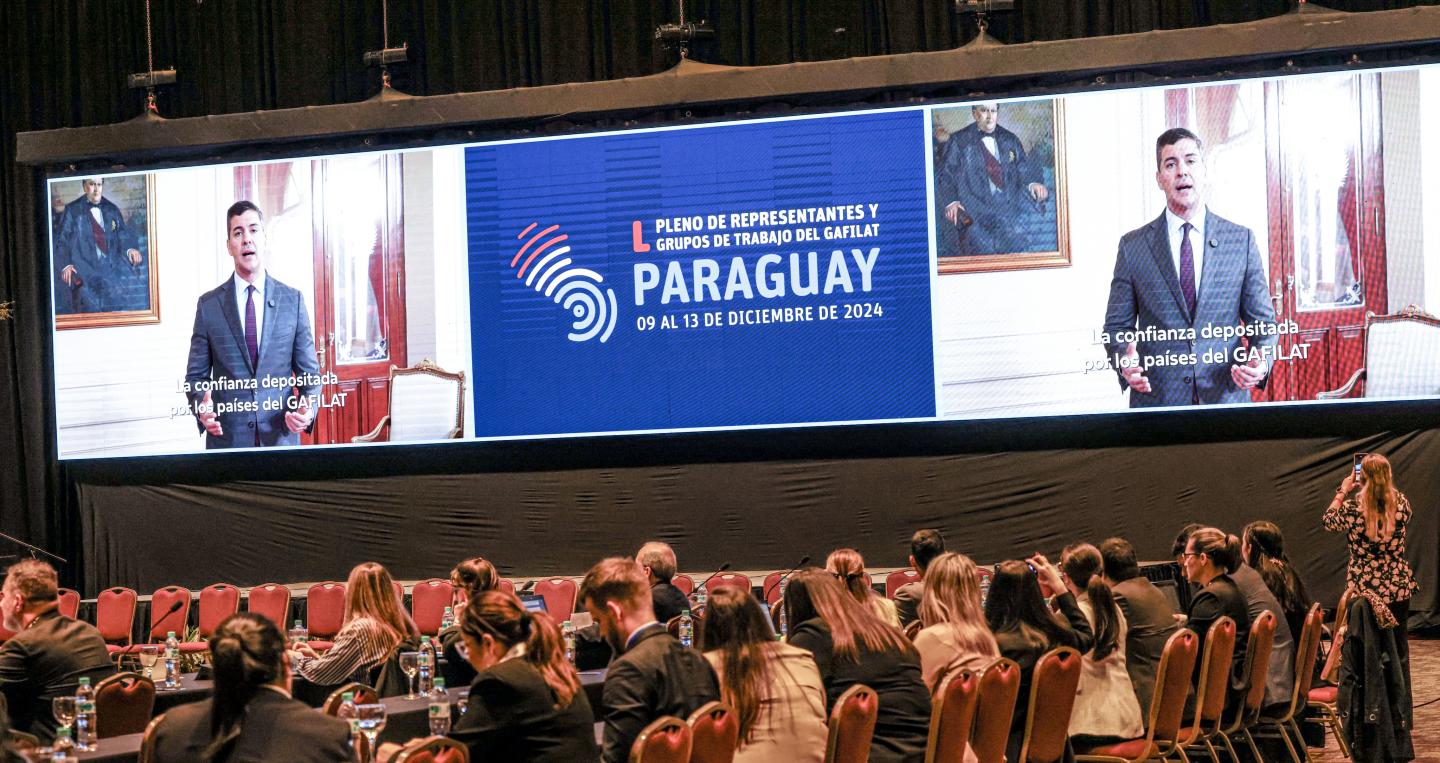 Intervención del presidente Peña en reunión de Gafilat