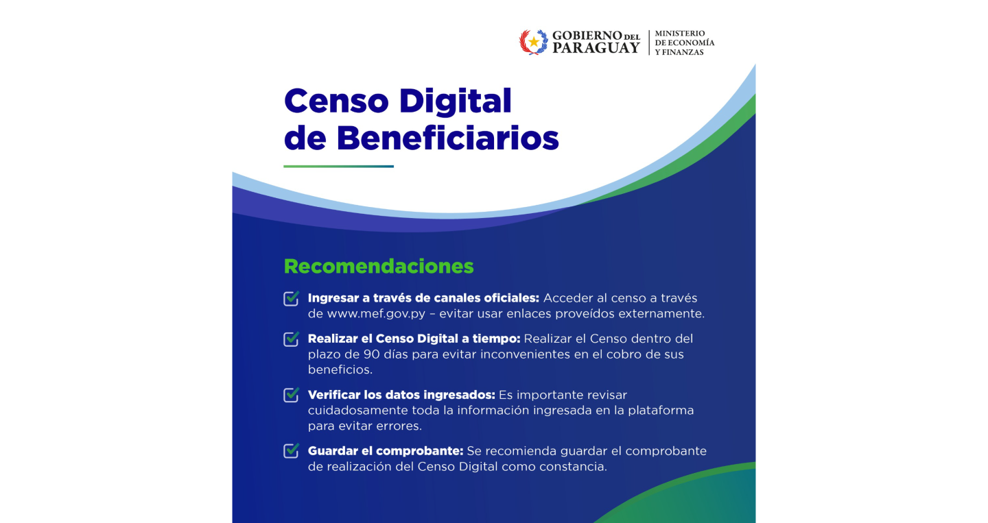 Flyer recomendaciones Censo Digital a Jubilados