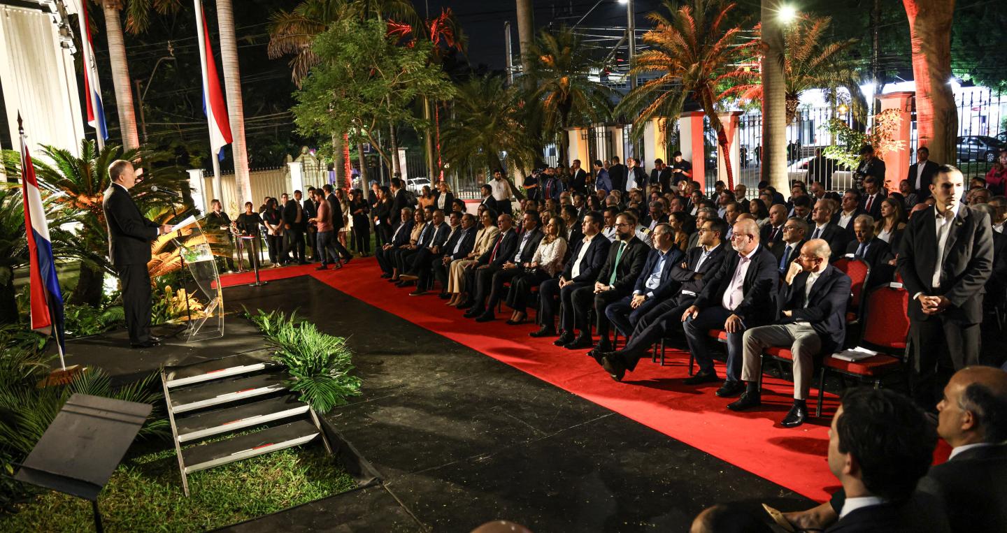 Ministro Carlos Fernández Valdovinos en discurso en la inauguración de la nueva sede