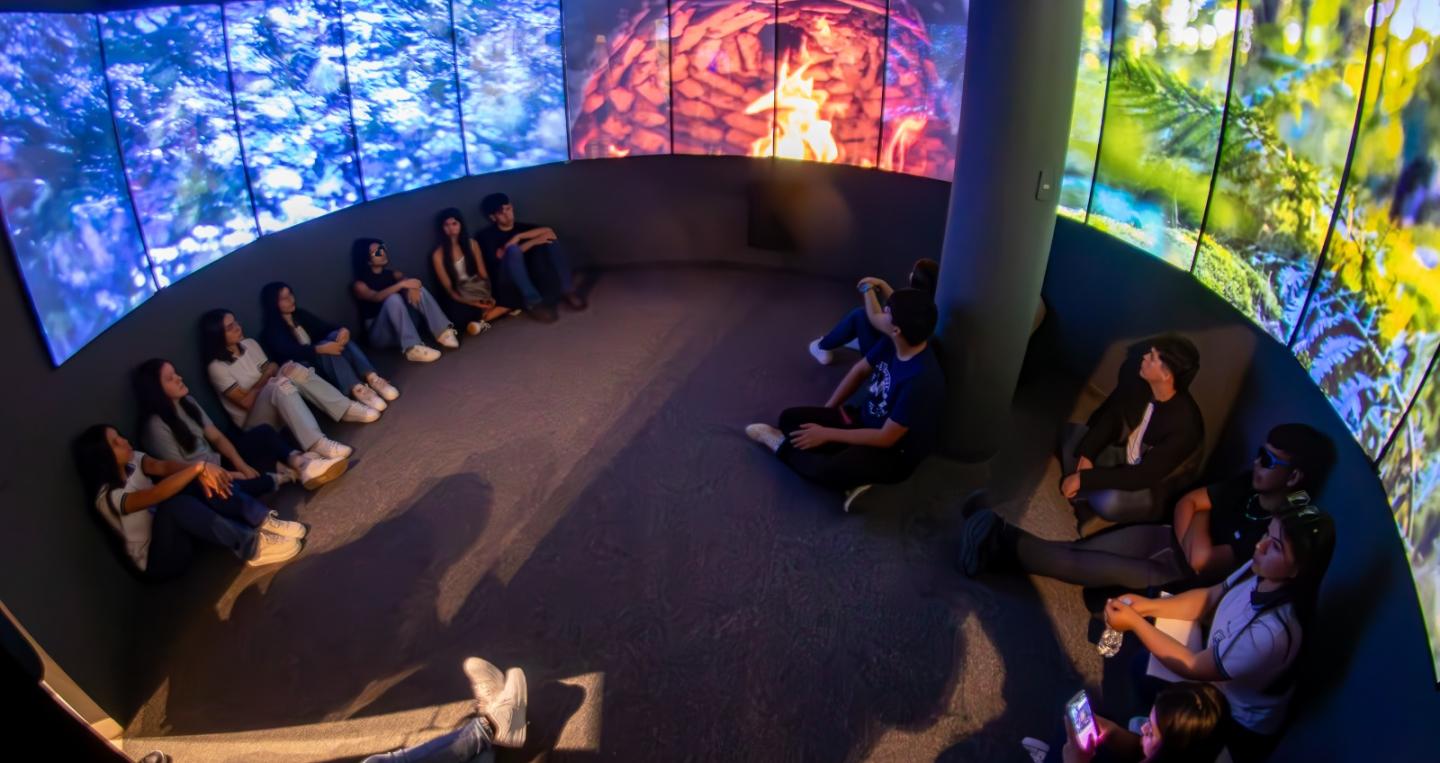 Estudiantes en el Museo