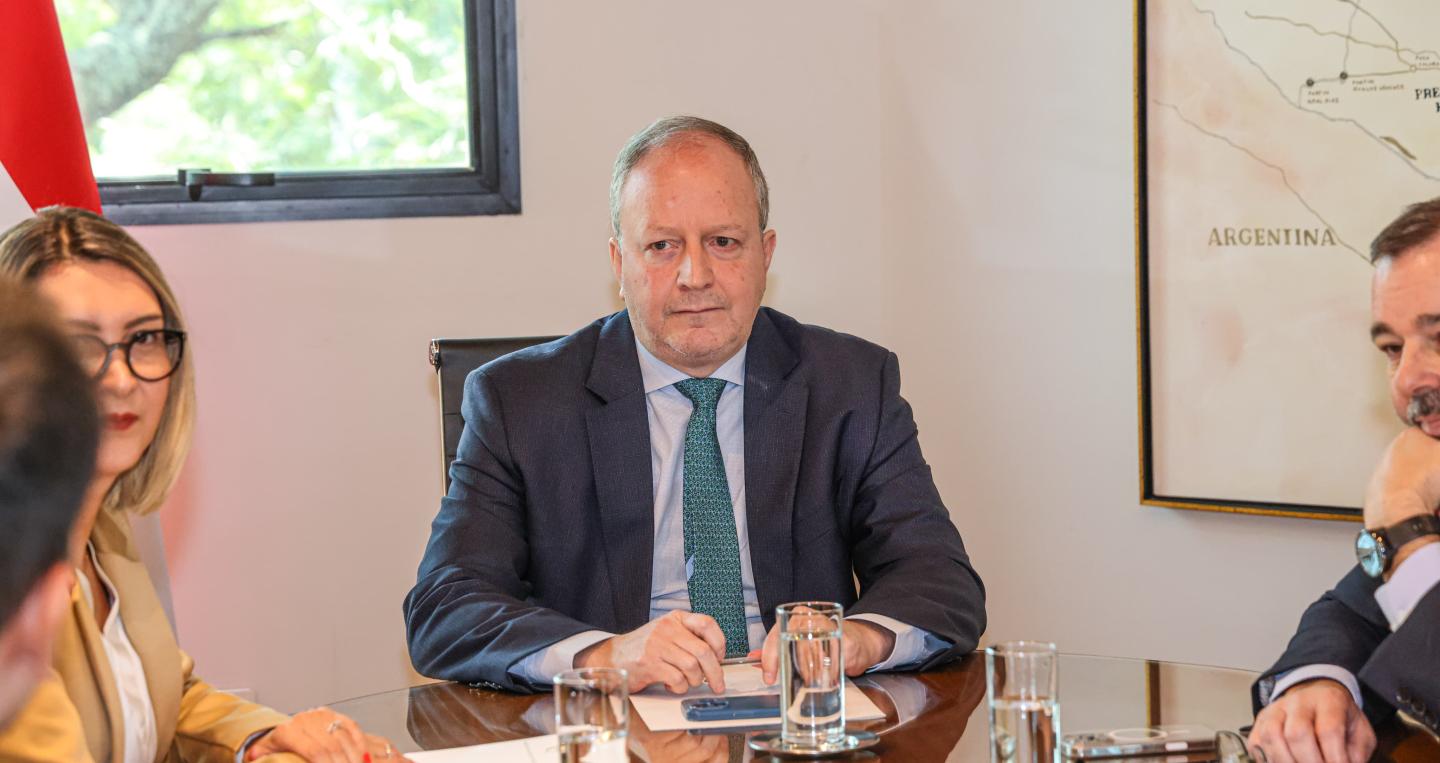 Ministro Fernández Valdovinos en reunión del CSS