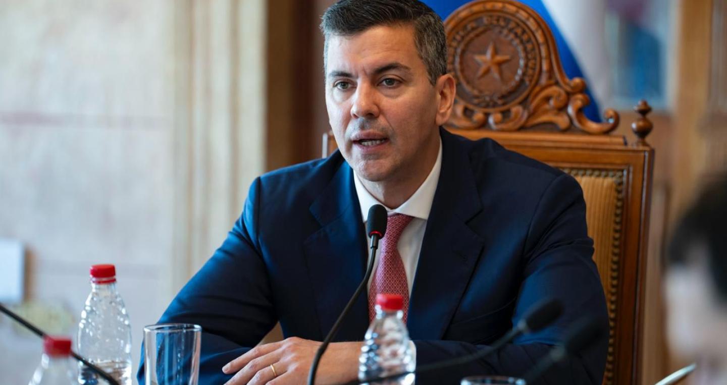 Presidente Santiago Peña en reunión del Consejo de Ministros 