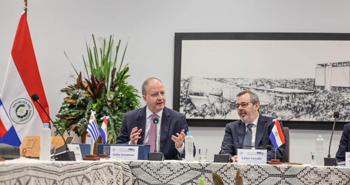 Ministro Carlos Fernández Valdovinos en FXLIII Reunión de Presidentes de Bancos Centrales de América del Sur