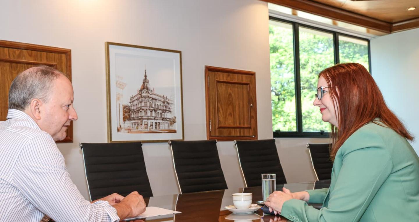 Reunión con embajadora británica