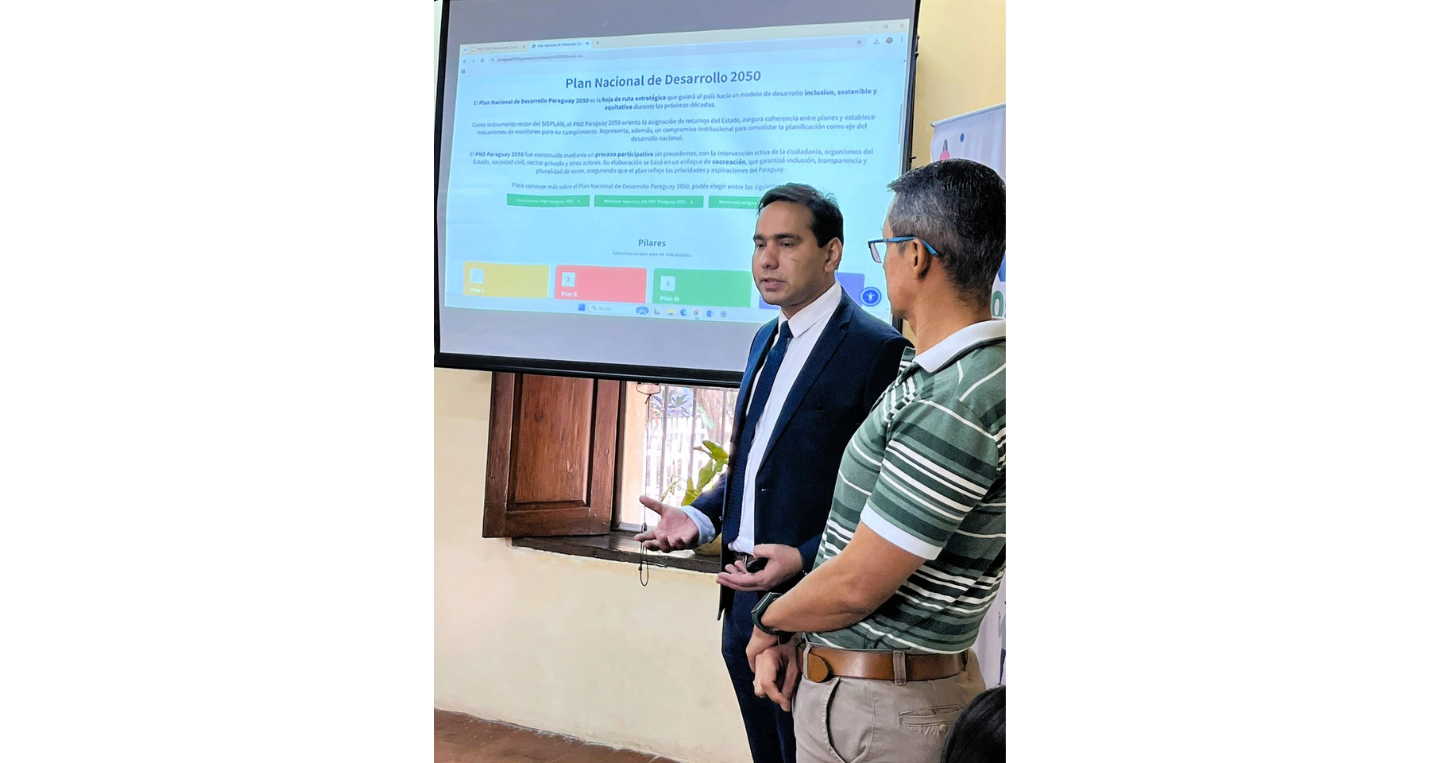 la socialización territorial del Plan Nacional de Desarrollo Paraguay 2050 (PND 2050) 