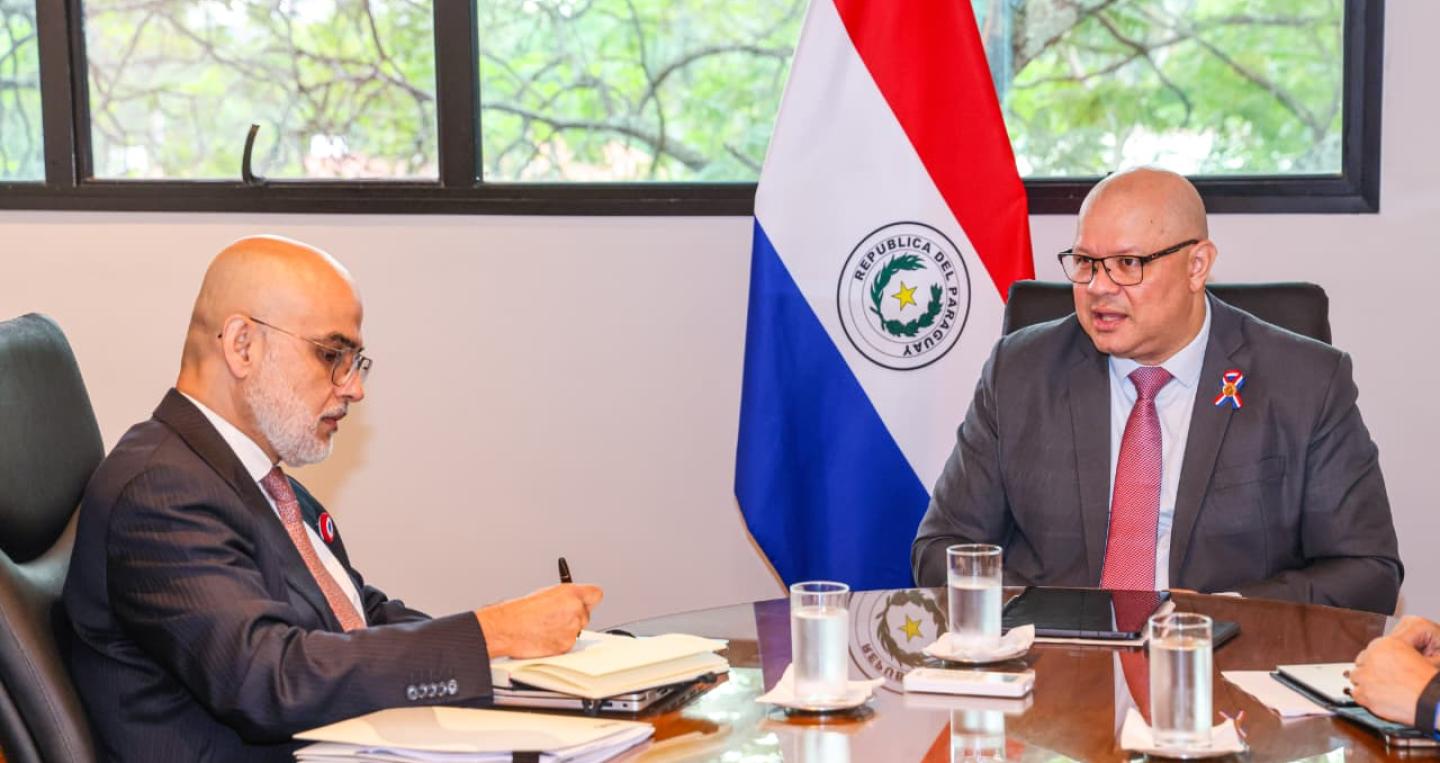 Ministro Lovera con Chaverri