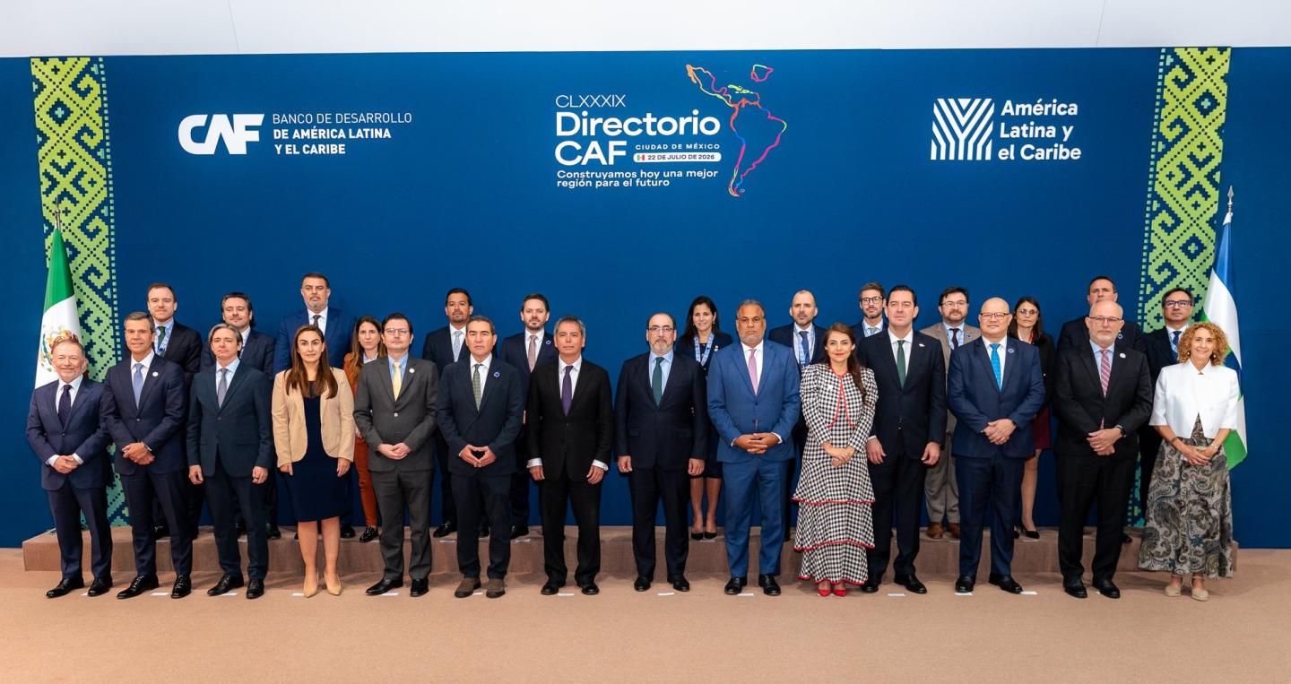 Ministro Lovera en Directorio CAF