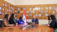 Reunión de la MAI con la viceministra de VCHGO, tema Becal