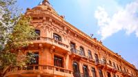Vista del palacio alegre, sede del MEF
