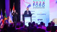 Ministro Fernández Valdovinos en  el 4° Foro Latinoamericano de Infraestructura–Asunción 2024