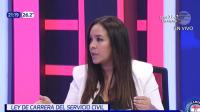 Viceministra Picaso en programa televisivo