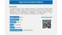 Flyer INAPP programa de becas de ingles
