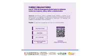 Flyer Capacitación sobre prevención de violencia contra la mujer 