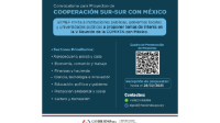 Flyer de cooperación Sur- Sur con México