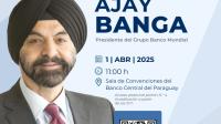 Flyer “Conversando con el presidente del Grupo Banco Mundial, Ajay Banga”