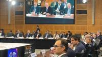 Ministro Fernández Valdovinos en reunión del BM y FMI