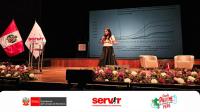 Viceministra Picaso en Congreso sobre el Servicio Civill en Perú