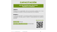 Flyer Capacitación INAPP