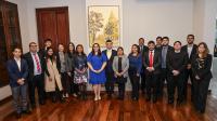 autoridades y participantes de capacitación con el BM