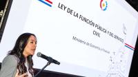 Viceministra Picaso en capa8sobre Ley de la Función Pública 