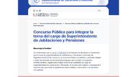 Flyer superintendecia de jubilaciones y pensiones 