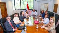 Reunión del ministro Oscar Lovera con ministra de Salud