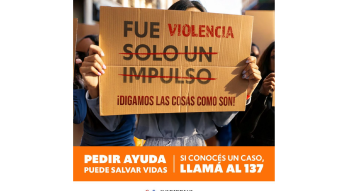 Flyer sobre violencia contra la Mujer 