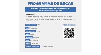 Flyer de Becas Koica 