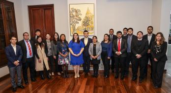 autoridades y participantes de capacitación con el BM 