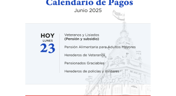 Flyer de pago a veteranos 