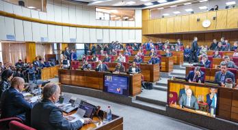Ministro Carlos Fernández en Audiencia sobre reforma del transporte público