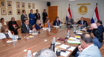 Reunión de ministro Lovera con el minitro Tadeo Rojas