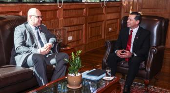 Reunión del ministro con el presidente de la ANDE