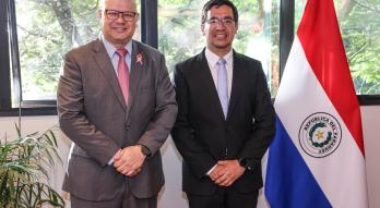 Reunión del ministro Lovera con gobernador de Alto Paraná