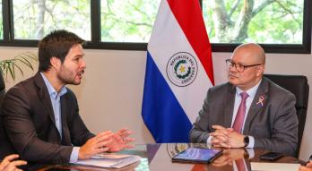 Ministro Lovera con ministro Walter Gutiérrez