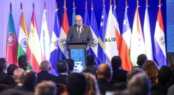 Ministro Lovera en Alide