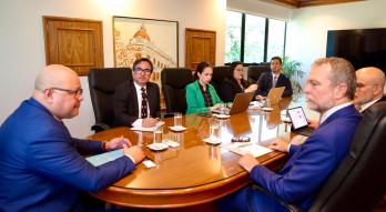 Ministro Lovera en reunión con el gerente del Cono Sur del Banco Interamericano de Desarrollo (BID), Morgan Doyle