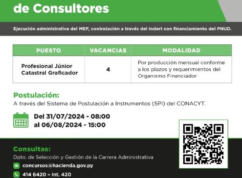 flyers informativos al llamado a concurso