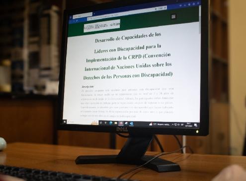 captura de imagen de la publicación de la capacitación a realizarce