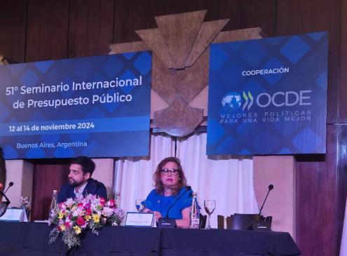 Teodora Recalde en Seminario Internacional sobre Presupuesto Público