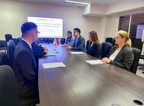 Reunión de autoridades del MEF y JICA