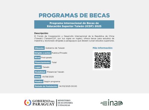 Flyer becas Taiwan