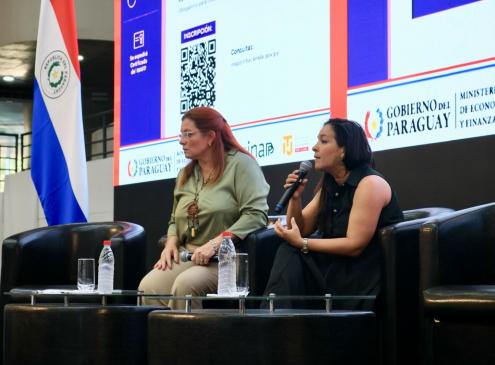 Andrea Picaso en el lanzamiento de curso sobre violencia de genero