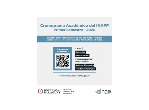 Flyer cronograma 2025 Inapp