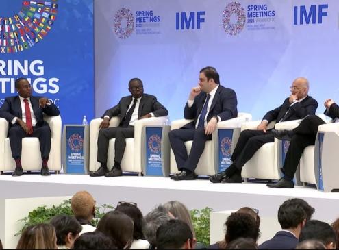 Ministro Fernández en Panel del FMI