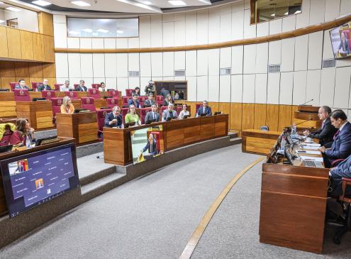 Ministro Fernández Valdovinos en el Congreso