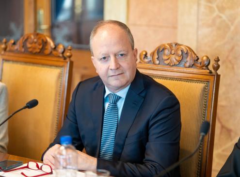 Ministro Carlos Fernández en Palacio