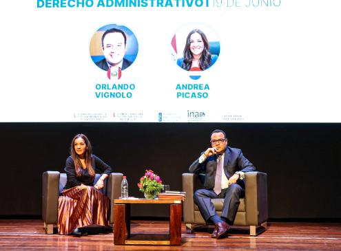 Viceministra Andrea Picaso en Seminario de Derecho Administrativo